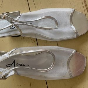 Annie Silver Wedges